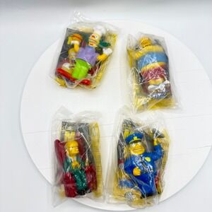2007 Burger King The Simpsons Movie Toy Lot Wiggins Krusty Mr. Burns